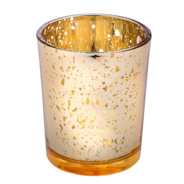 Light Gold Speckle Votive Holder (6.5cm) - Purple Mill