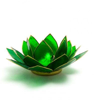 Lotus Candle Holder - Green