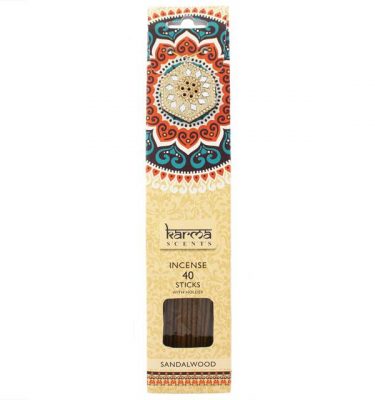 Karma Sandalwood Incense Sticks & Stick Holder