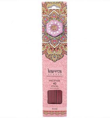 Karma Rose Incense Sticks & Stick Holder