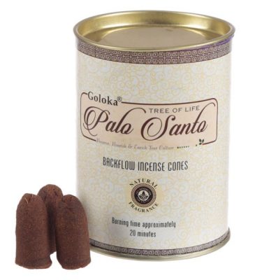 Goloka Palo Santo Backflow Incense Cones